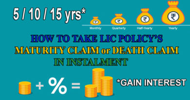 LIC Claim Settelement option