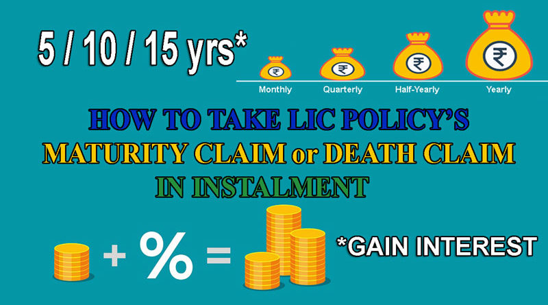 LIC Claim Settelement option