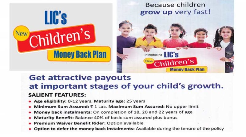 LIC New Children's Money Back Plan