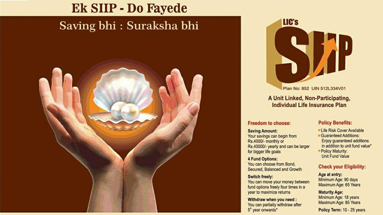 LIC SIIP Plan No 852