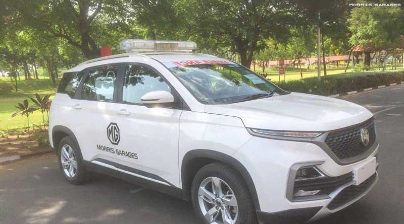 MG Hector SUV converted to Ambulance